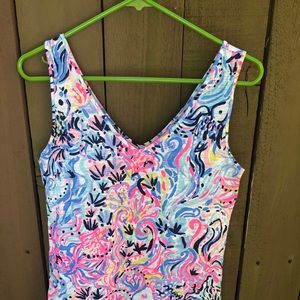 Lilly Pulitzer Multi-Colored Tank Top (Small)